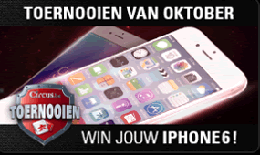 De toernooien van oktober bij Circus.be (iPhone 6)